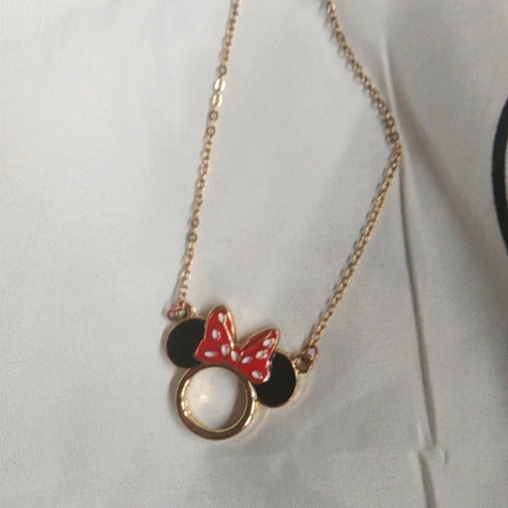 Disney GOLDTONE MINNIE MOUSE NECKLACE